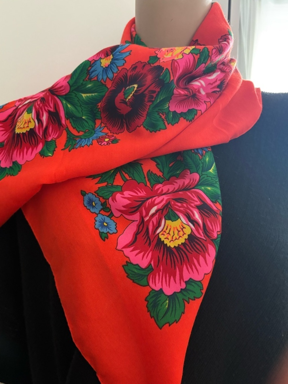 Bright Floral Scarf